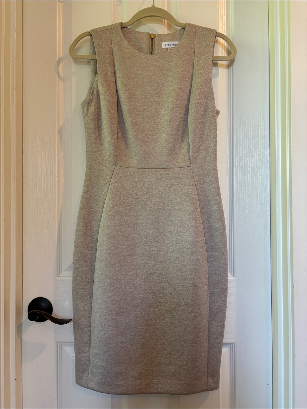 Calvin Klein Dress in Taupe Beige